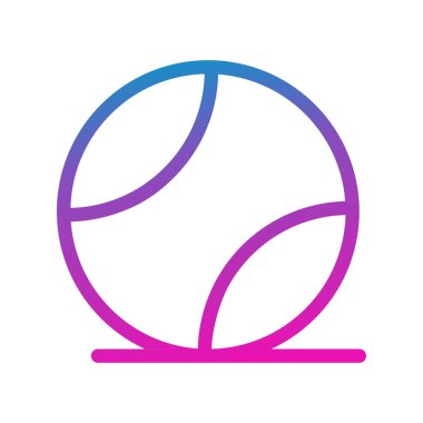 vektör tenis topu simgesi