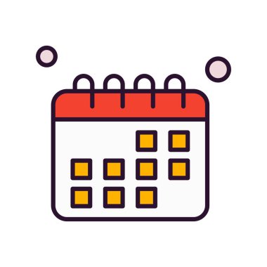 vektör Takvimi Simgesi illüstrasyonu