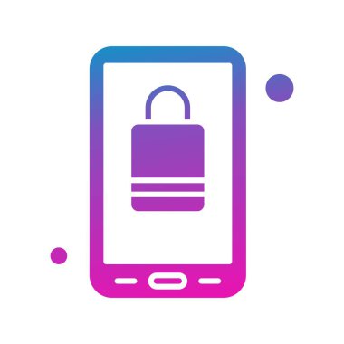 Vektör alışveriş torbası simgesi