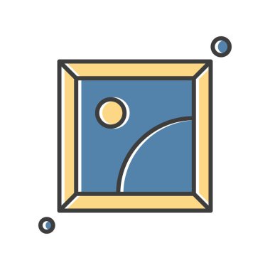 Vektör galerisi simgesi illüstrasyonu