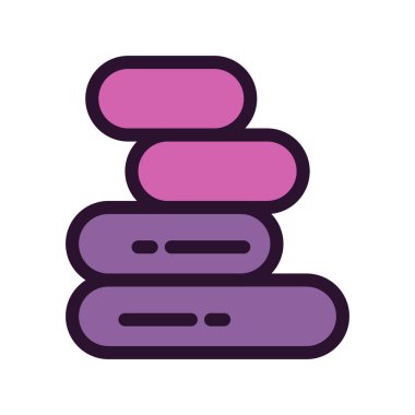 vektör havluları simge illüstrasyonu