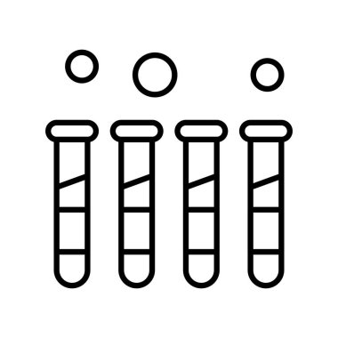 Vektör test tübü Ico