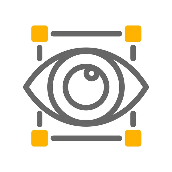 Vector Oog Pictogram Illustratie — Stockvector