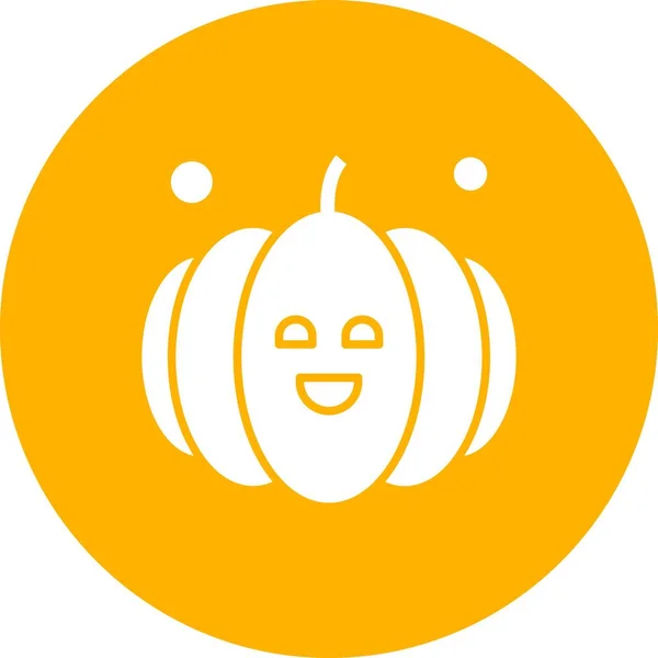 Vector Calabaza Icono Ilustración — Vector de stock