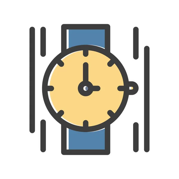 Vector Hand Horloge Pictogram — Stockvector