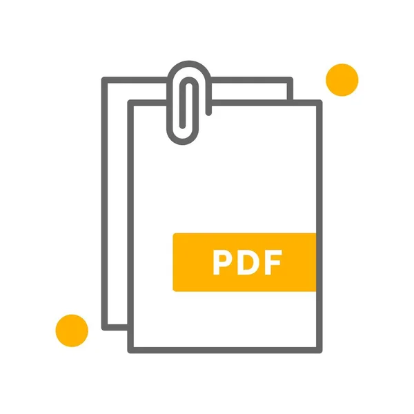 Vector Pdf Documento Ico — Archivo Imágenes Vectoriales