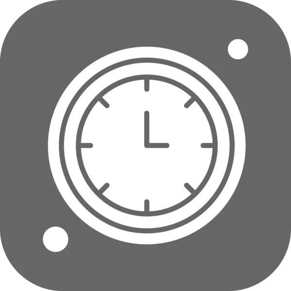 Vector Icono Del Reloj Ilustración — Vector de stock