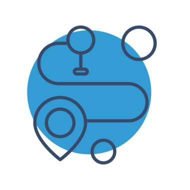 Vektör konumu simge illüstrasyonu