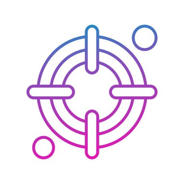 vektör hedef simgesi illüstrasyonu