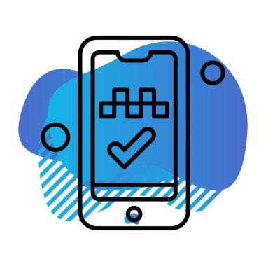 Telefon simgesinin vektör illüstrasyonu