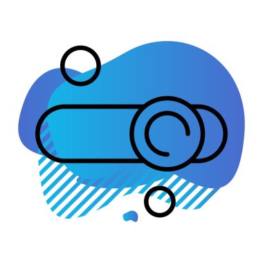 Eşitleyici Simgesinin vektör illüstrasyonu