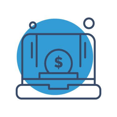 vektör dizüstü simgesi illüstrasyonu