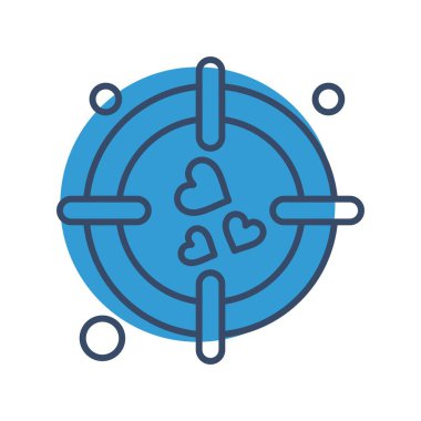 vektör hedef simgesi illüstrasyonu