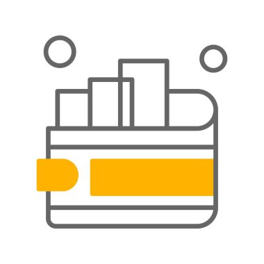 cüzdan ikonu vektör illüstrasyonu