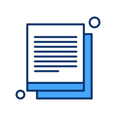 Vektör belgesi Simge illüstrasyonu