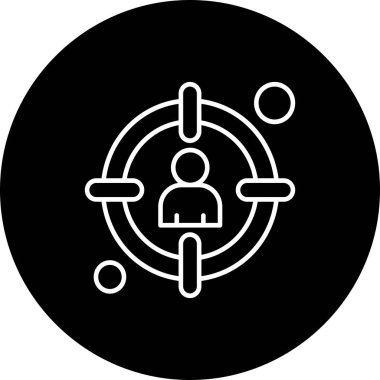 vektör hedef simgesi illüstrasyonu