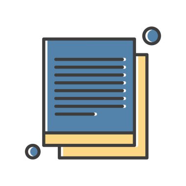 Vektör belgesi Simge illüstrasyonu