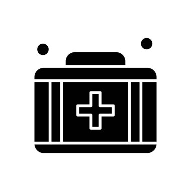 Evrak çantası simgesinin vektör illüstrasyonu