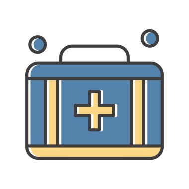 Evrak çantası simgesinin vektör illüstrasyonu