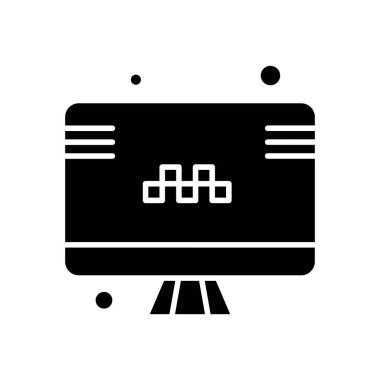  vektör lcd simgesi illüstrasyonu