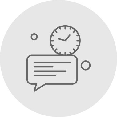  Vektör sohbet simgesi illüstrasyonu