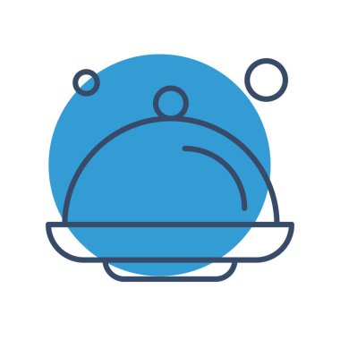  Gıda simgesinin vektör illüstrasyonu