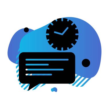  Vektör sohbet simgesi illüstrasyonu