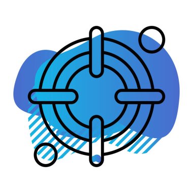 vektör hedef simgesi illüstrasyonu