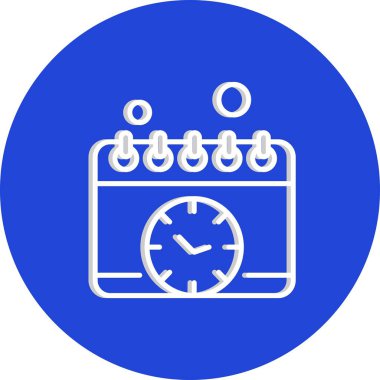 vektör Takvimi Simgesi illüstrasyonu