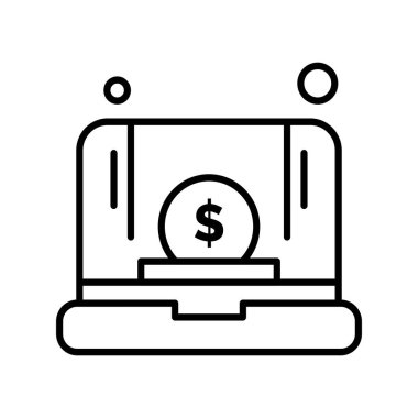 vektör dizüstü simgesi illüstrasyonu