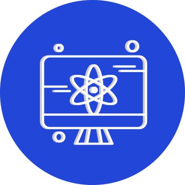 vektör lcd simgesi illüstrasyonu