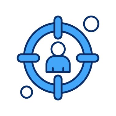 vektör hedef simgesi illüstrasyonu