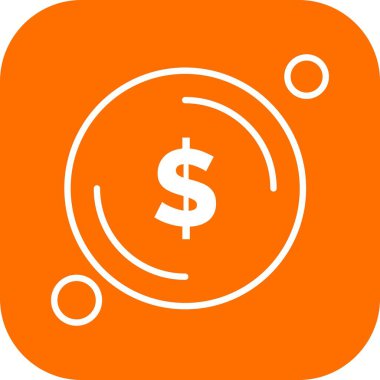 Dolar simgesi vektör illüstrasyonu