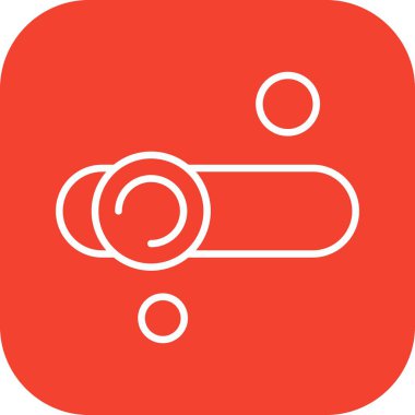 Eşitleyici Simgesinin vektör illüstrasyonu