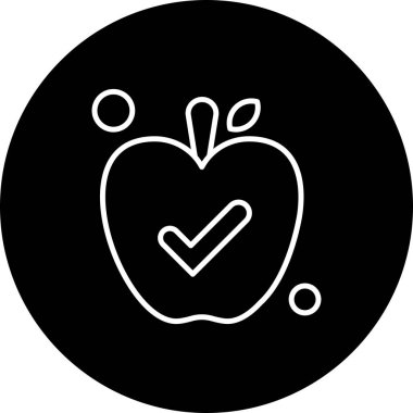 Apple vektör simgesi illüstrasyonu