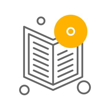 kitap simgesi vektör illüstrasyonu