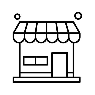 vektör mağaza simgesi çizimi