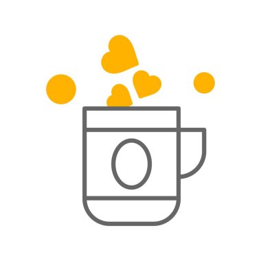 vektör çay simgesi illüstrasyonu