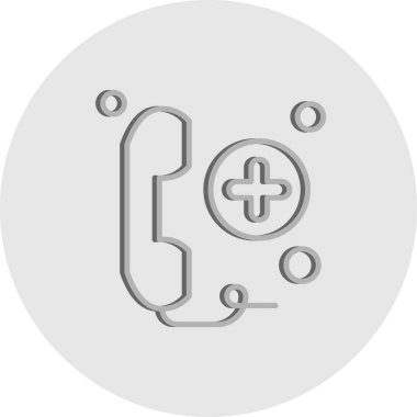 Vektör telefon simgesi illüstrasyonu