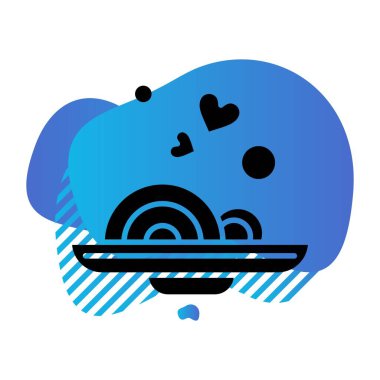  Gıda simgesinin vektör illüstrasyonu