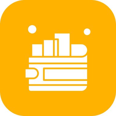 cüzdan ikonu vektör illüstrasyonu