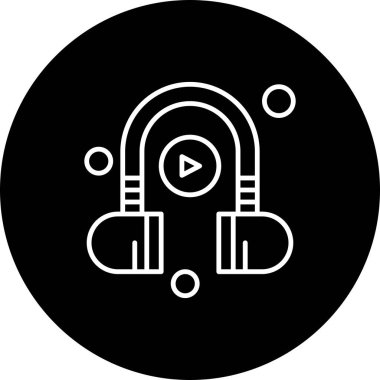 vektör kulaklık simgesi illüstrasyonu