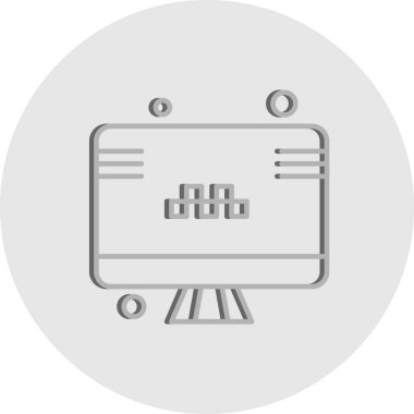  vektör lcd simgesi illüstrasyonu