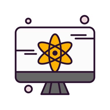 vektör lcd simgesi illüstrasyonu