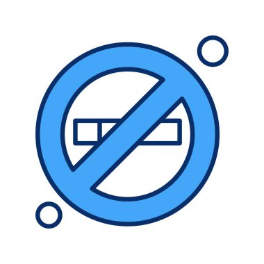 vektör yasaklı simge illüstrasyonu