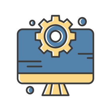  vektör lcd simgesi illüstrasyonu