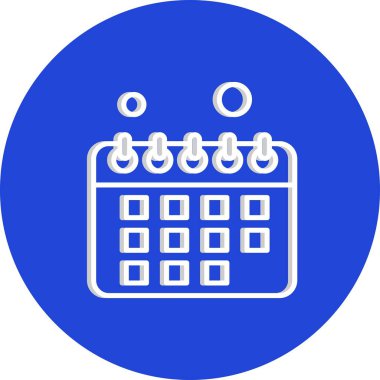vektör Takvimi Simgesi illüstrasyonu