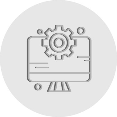  vektör lcd simgesi illüstrasyonu