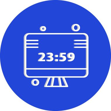  vektör lcd simgesi illüstrasyonu