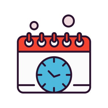 vektör Takvimi Simgesi illüstrasyonu